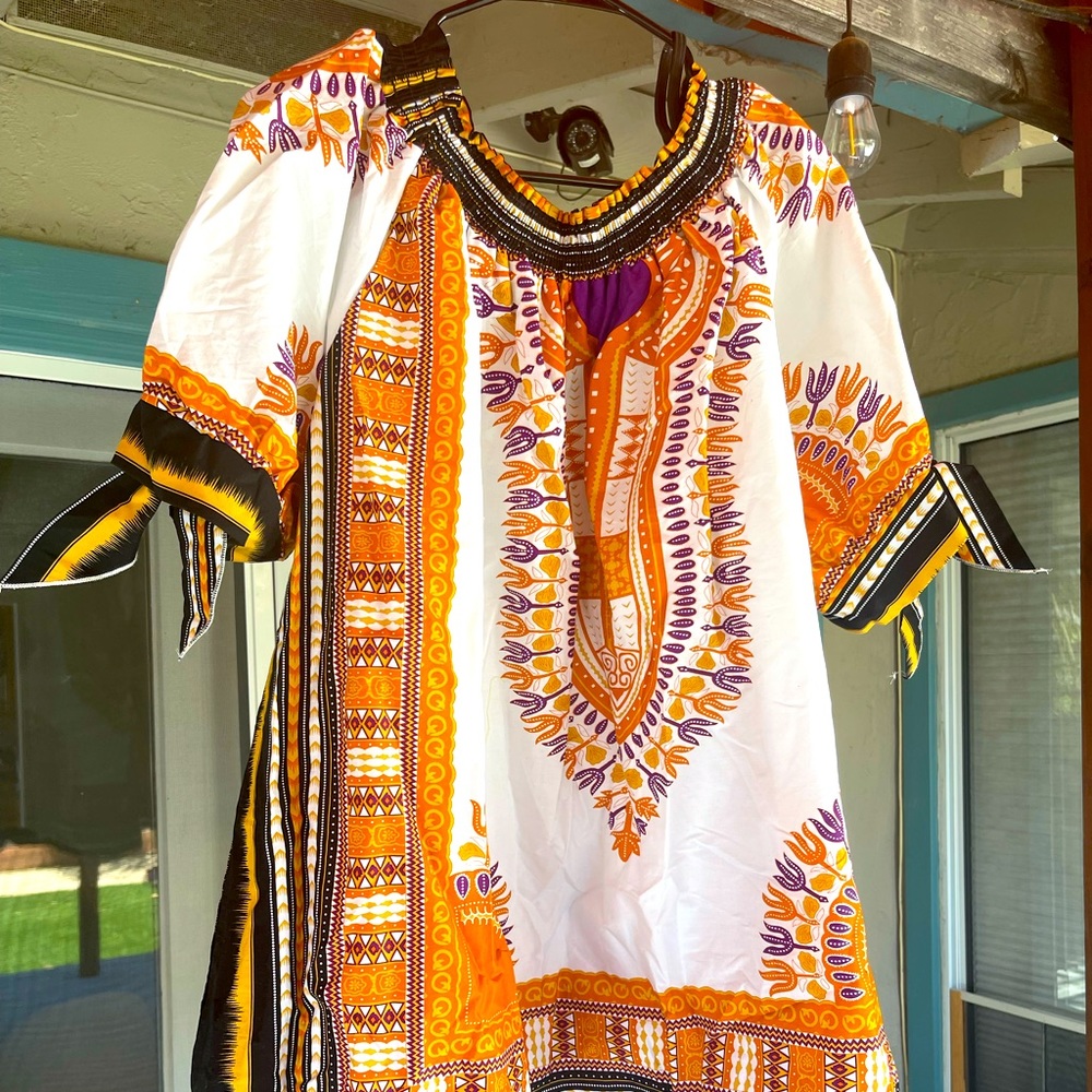 Ashley Stewart Dashiki Shirt SIZE 34/36